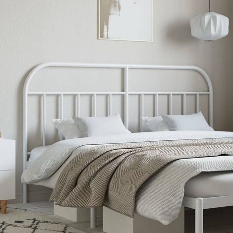 Tête de lit métal blanc 180cm (1/5)