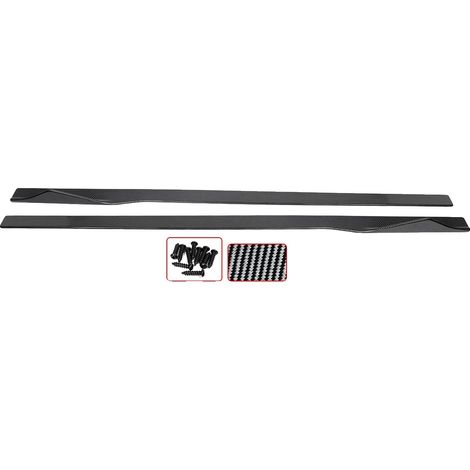 Extensions de bas de caisse, plastique durable, installation facile, aspect fibre de carbone (1/2)
