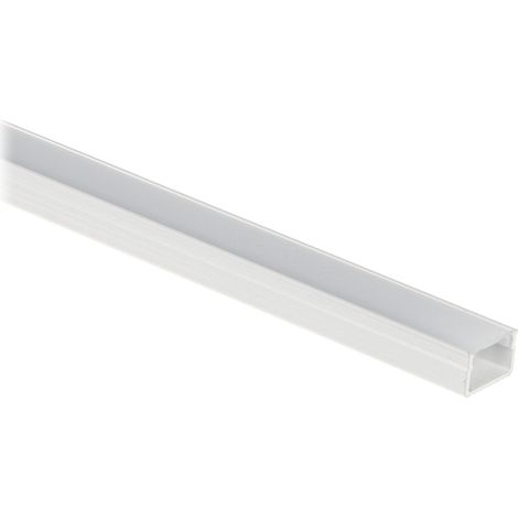 PROFIL AVEC ABAT-JOUR POUR BANDES LED PR-LED/SW2/2M BLANC À MONTAGE EN SURFACE