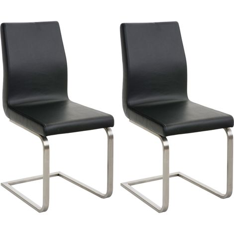 2er Set Esszimmerstühle Belfort schwarz