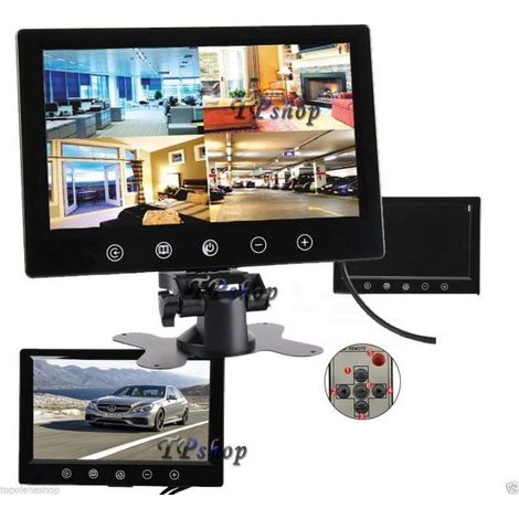 MONITOR LCD DIGITALE 10.1" TFT LED HD POGGIATESTA SORVEGLIANZA AV