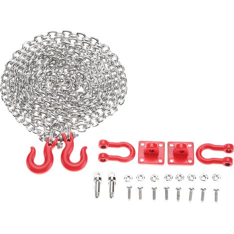 Crochet de remorquage en forme de U, chaîne de remorque, pièces de rechange pour voiture RC tout-terrain. (1/5)