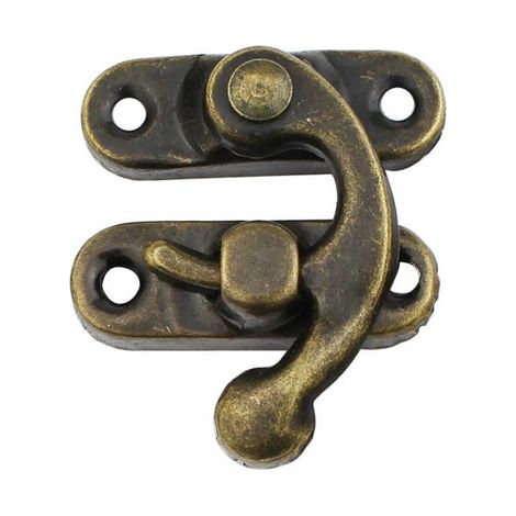 Lot de 20 loquets et verrous en bronze antique avec bras oscillant