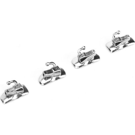 Lot de 2 tubes buccaux orthodontiques dentaires à coller, outils de soins dentaires, matériel médical, Edgewise première molaire (1/5)