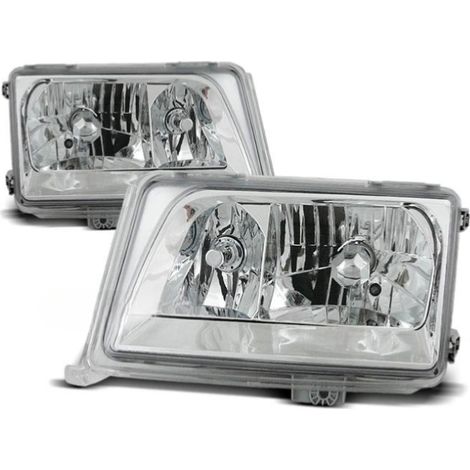 Paire de feux phares Mercedes W124 classe E 93-95 chrome-27361494