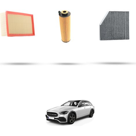Kit tagliando 3 filtri compatibile con Mercedes Classe C (W206,S206) 180 125kw Dal 2021 (1/4)