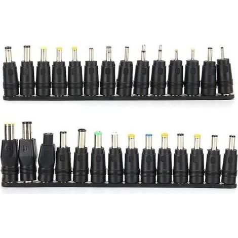 (As image shown) Adapter mains for computer portable 28pcs tips stream d'alimentation cc 5.5x2.1mm head of conversion of (1/4)