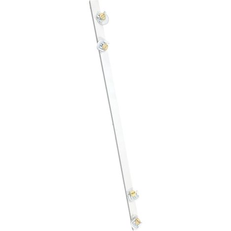 Spot 4 Lumières Moderne en Aluminium Thermolaqué Blanc Mat - Système Modulaire Orientable Design Industriel 120cm - Perenz Luminaire Design