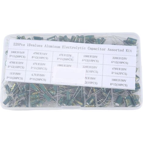 225-teiliges Aluminium-Elektrolytkondensator-Hochfrequenz-Inline-Kit (1/5)