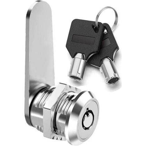 Threaded Tubular Cam Lock with Different Keys, Mailbox Lock, Door Lock, Drawer, Cabinet 16mm (1/5)