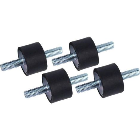 4pcs Supports en Caoutchouc d'Isolant Anti-vibration M8 30 x 20 Supports Amortisseurs de Vibrations Isolateur en Caoutchouc Anti-vibration avec Vis (1/4)