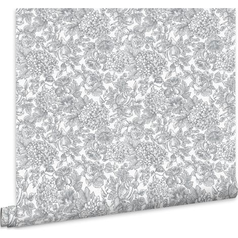 Laura Ashley Louise Vliestapete Slate Grey 10mx52cm (1/5)