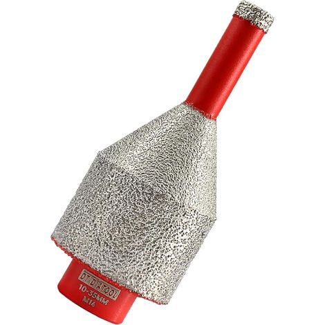 Couronne de forage diamantée 10-35 mm Fraise chanfrein intégré pour agrandir les trous de polissage sur porcelaine, céramique, granit, marbre, plan de travail M14 (1/5)
