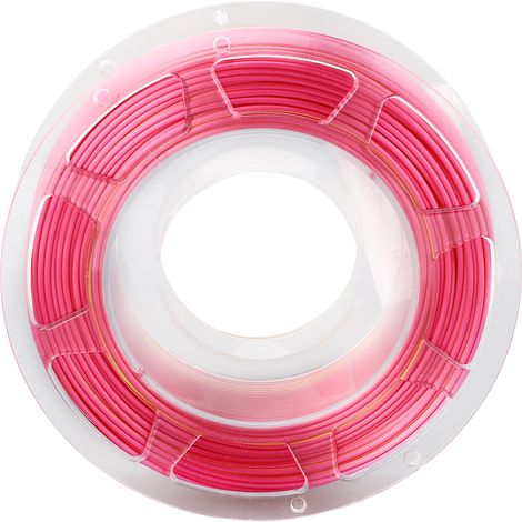 Filament 3D PLA 1,75 mm lot bicolore or et rouge coextrudé, consommable impression 3D, 200 g, vitesse 30 à 45 mm/s (1/5)