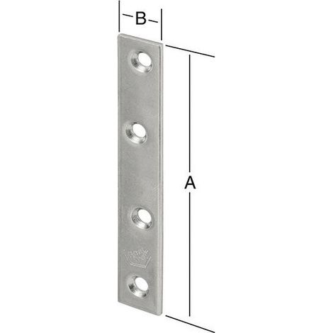 Plaque de connexion 50X15 galv. (Par 10)