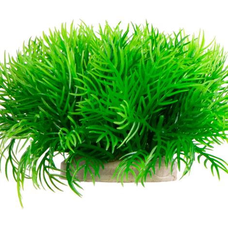 Decorazione artificiale con piante verdi per acquario. (1/5)