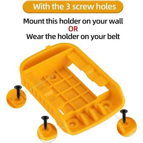 Support de batterie RIS-DW-02 pour outils Dewalt 20V/60V DCB200 (1/5)