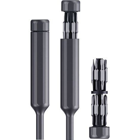 Jeu de mini tournevis, jeu d'outils de tournevis, embouts doubles 27 en 1 (coque en aluminium) (1/5)