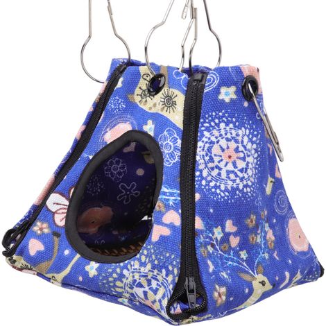 Hamac suspendu pour petits animaux de compagnie, motif élan, pour hamsters, rats, lapins, furets et cochons d'Inde, 20 x 20 x 22 cm / 7,9 x 7,9 x 8,7 pouces (1/5)