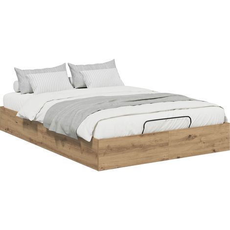 Maison Exclusive - Ottoman Bettgestell Artisan-Eiche 120 x 190 cm