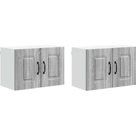 Maison Exclusive - Pannello lavastoviglie Kalmar 2 pz Grigio Sonoma (1/5)