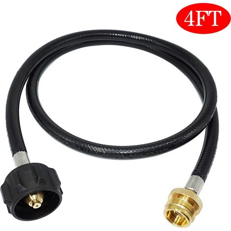 Raccord Propane - Adaptateur Hose QCC1 vers 1 lb - Compatible Réservoir 20 lb - Longueur 1,2 m - Pour Appareils à Propane (1/5)