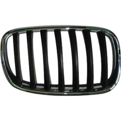 Grille de calandre avant droite noire et chromée BMW X5 2 E70 2007-2013