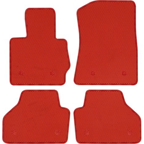 Tapis de sol dédiés pour BMW X3 F25 (2011-2017) - EVA ROUGE NIVELEUX (1/5)
