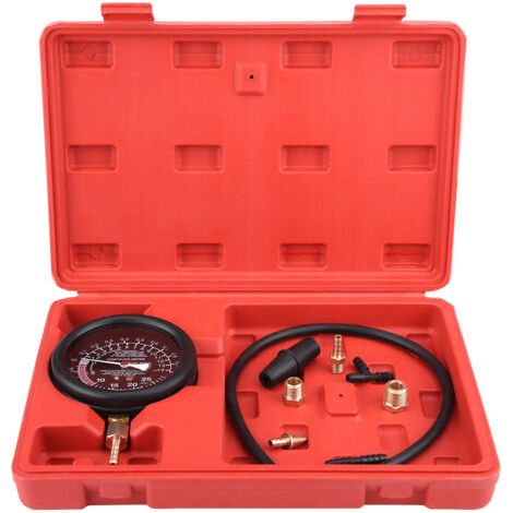 BUNTHAUS Eosnow Pompe à carburant sous vide et testeur de vide pour moteur de voiture, jauge de diagnostic de pression de carburateur, testeur de fuite (1/5)