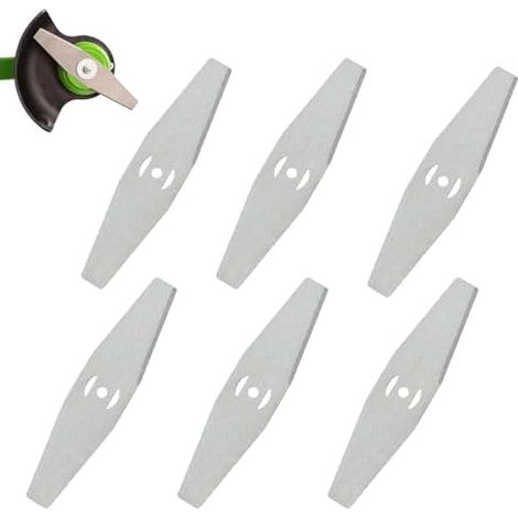 6 Pièces Lame Débroussailleuse, Coupe Bordure, Lames Herbe, Debrouissalleuses Batterie, Remplacer Les de Coupe-Herbe, Adaptées Au Coupe-herbe Sans Fil - (1/5)