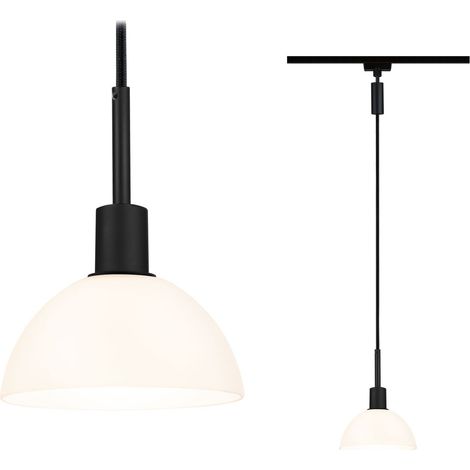 Paulmann 96974 URail Pendel Sarrasani Schwarz matt,Opal max. 20W E14 ohne Leuchtmittel (1/5)