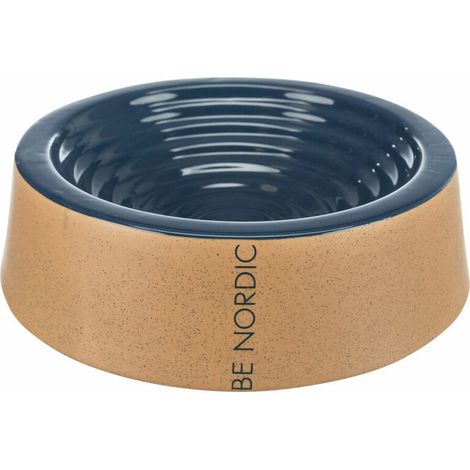 Comedero para Perro Trixie BE NORDIC Beige Azul oscuro Ø 25 cm 800 ml (1/4)