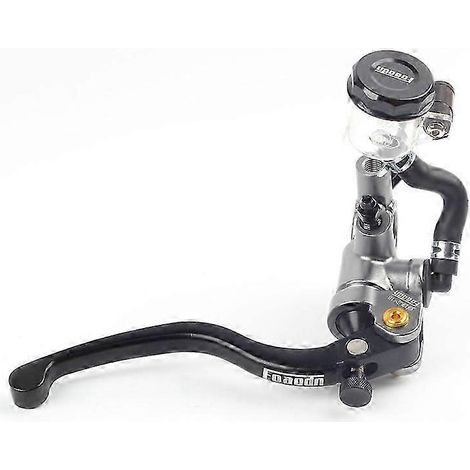 Maître-cylindre de frein et d'embrayage hydraulique à levier CNC pour moto de course universelle Yamaha Kawasaki Suzuki (titane) (1/5)