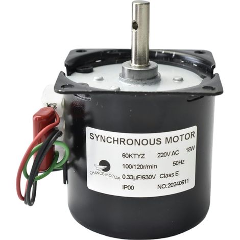 60KTYZ 220V Motoriduttore Sincrono 100/120RPM CW/CCW 18W Momento Mini Reducer Electric Motor (1/5)