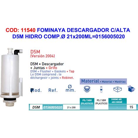 FPLUS baja fominaya descargador c-alta d5m hidro comp.0156005020