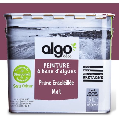 Peinture écologique Algo - Mauve Prune Ensoleillée - 5L / Mat (1/5)