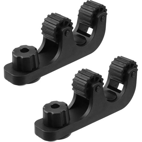 Set of 2 corrosion-resistant kayak paddle holders - Universal clip for canoes, kayaks, decks, boats and rowing accessories (1/5)