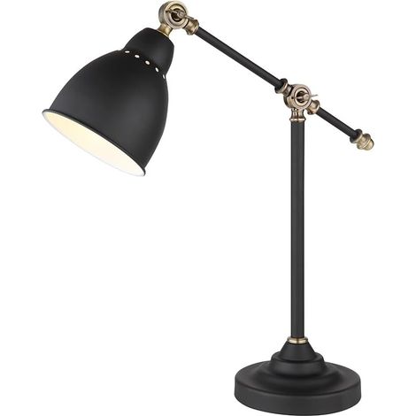 Lampe de bureau – lumière avec abat-jour pour bureau à domicile - LED avec câble (1/5)