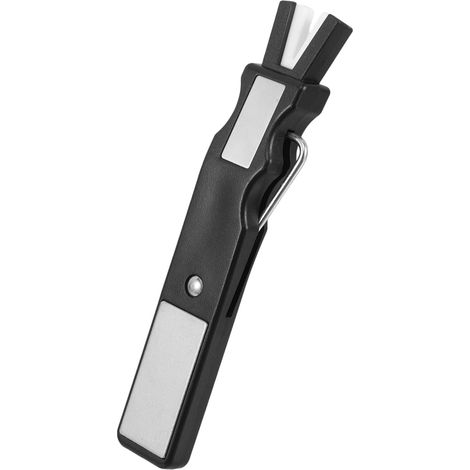 Afilador de cuchillos compacto con rueda de afilado plana para patines de hockey y herramientas de esquí, cómodo de transportar y guardar. (1/3)