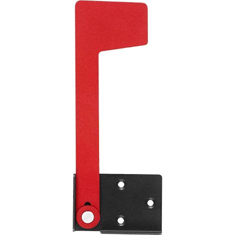 Drapeau de boîte aux lettres rouge universel pour l'extérieur en métal avec ruban adhésif double face. (1/5)