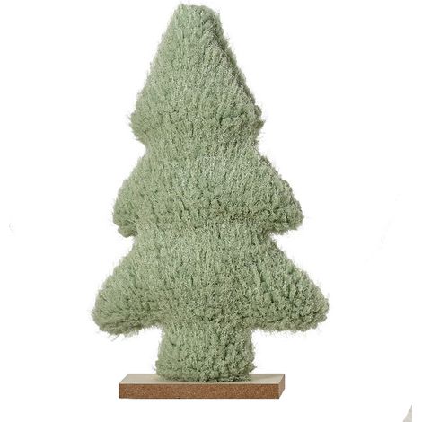 Kaemingk Weihnachtsdekoaufsteller Tannenbaum Hellgrün 23 cm - Polyester