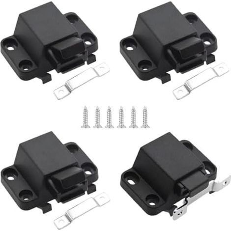 Loquets de porte à fermeture automatique par simple pression, quincaillerie pour armoires de cuisine, loquets à pression, verrous de tiroir, conseils sur les loquets à pousser et à tirer (1/5)