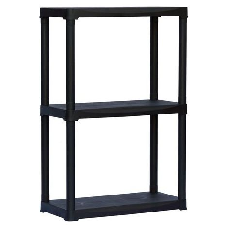 Plastikregal mit 3 Ablagen 60x30x90