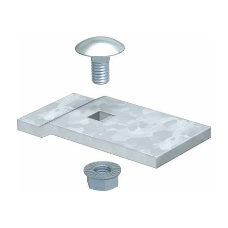 OBO Bettermann Elemento di serraggio per passerella portacavi LG110 60x30 Acciaio zincato a fuoco, 6221122