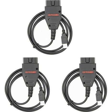 3 sets of tuning interface cables for BMW E60, E84, E87, E90 and E93 chips from 04 to 14. (1/4)