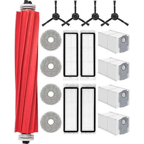Pour brosse principale latérale Roborock Q Revo, filtre HEPA, chiffon de nettoyage, sacs à poussière