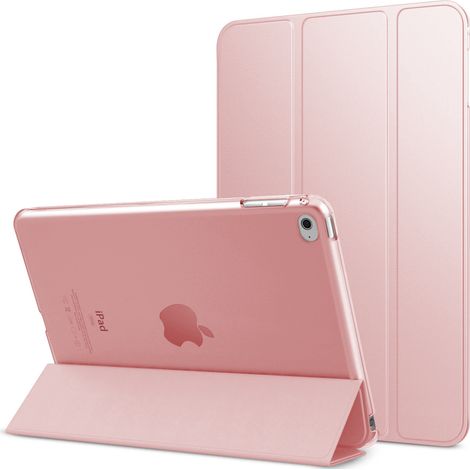 Étui Smart Shell fin et léger pour iPad Mini 4 avec support et protection arrière translucide givrée, compatible avec l'iPad Mini 4 7,9 pouces d'Apple (veille/réveil automatique). (1/5)
