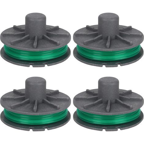 Lot de 4 bobines de fil de rechange 5309-20 pour coupe-bordure Gardena PowerCut Plus 650/30 (n° d'article 9811/9811-20) – Bobine de fil interchangeable Ø 2 mm, longueur 4,3 m, pièce de (1/5)