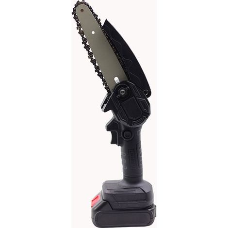 Mini-Akku-Kettensäge 15 cm – Tragbare elektrische Säge für Garten und Äste (1/5)