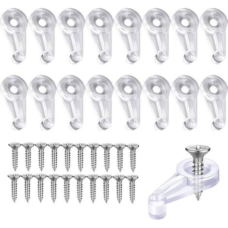 Lot de clips souples avec vis contenant un total cinquante pièces (1/5)